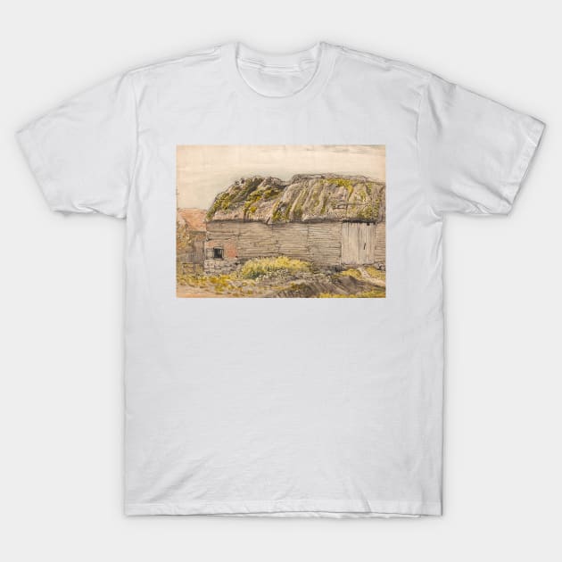 A Barn with a Mossy Roof, Shoreham by Samuel Palmer T-Shirt by Classic Art Stall